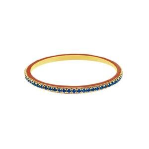 NEW TOVA women's helly bangles fall edition bracelets in cocoa brown/capri blue